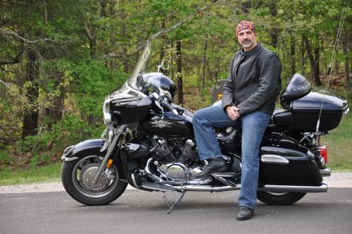 Motorcycle accident attorney Tony Mastando and his ride